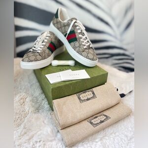 Gucci Ace GG Supreme Canvas Sneakers